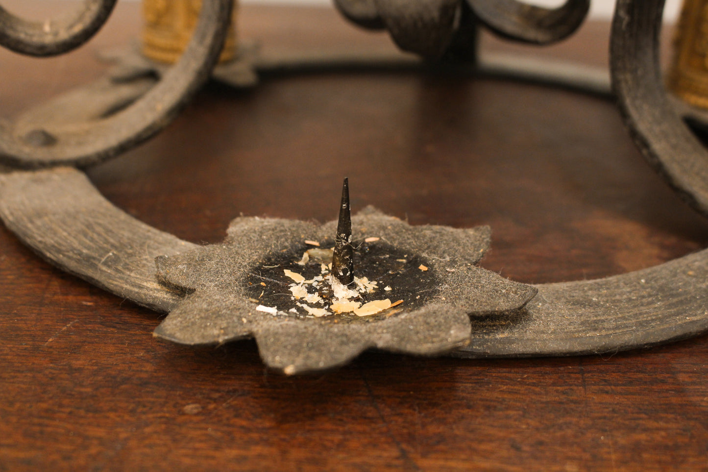 Hand-Forged Iron Candelabra