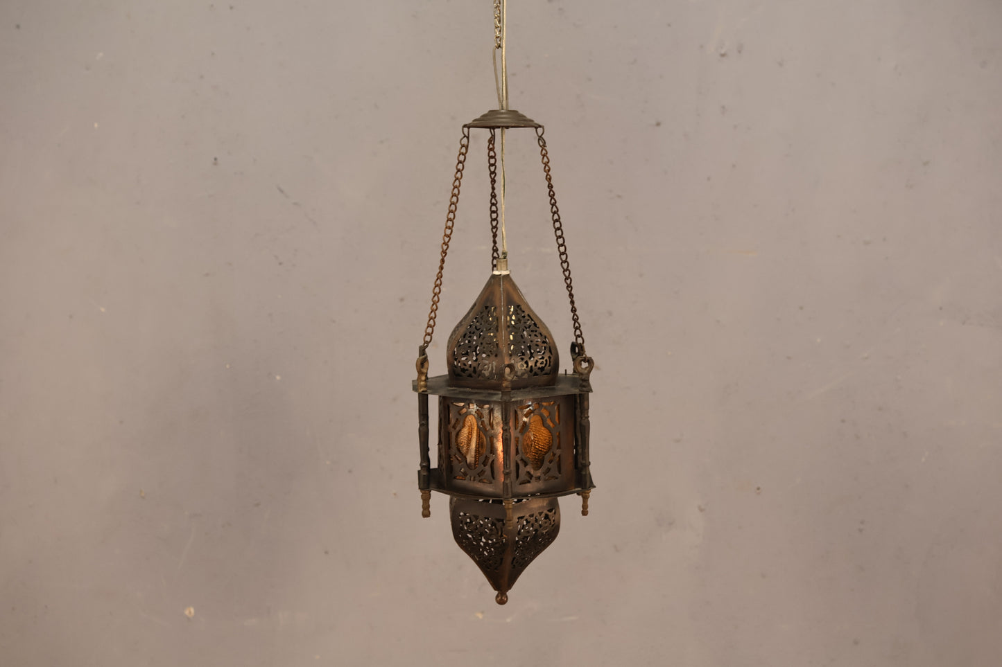 Moroccan Brass Hanging Lantern