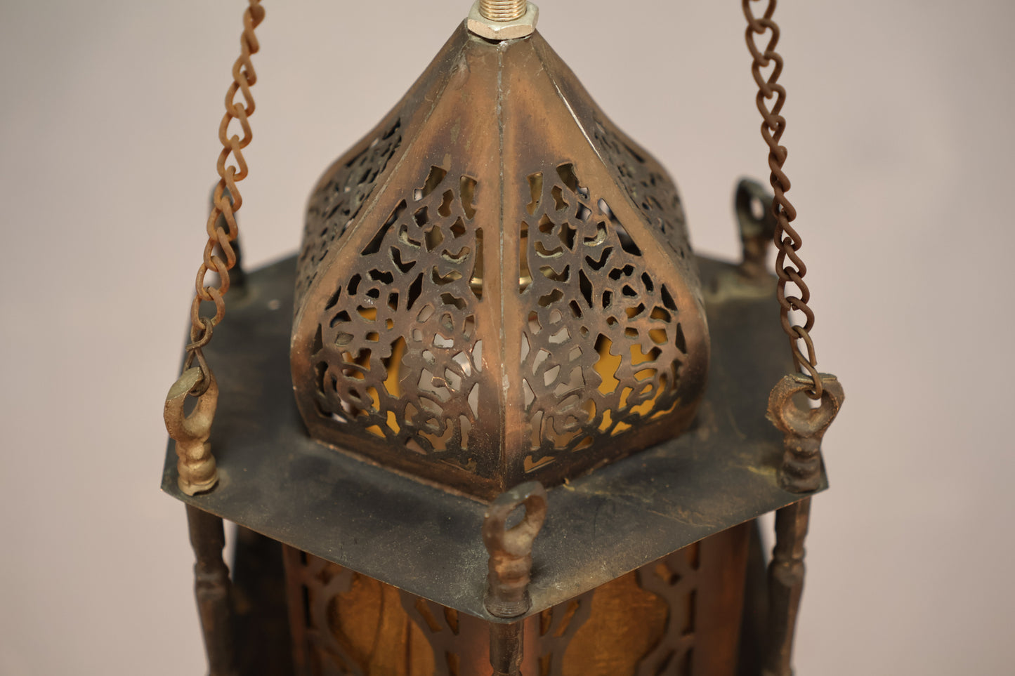Moroccan Brass Hanging Lantern