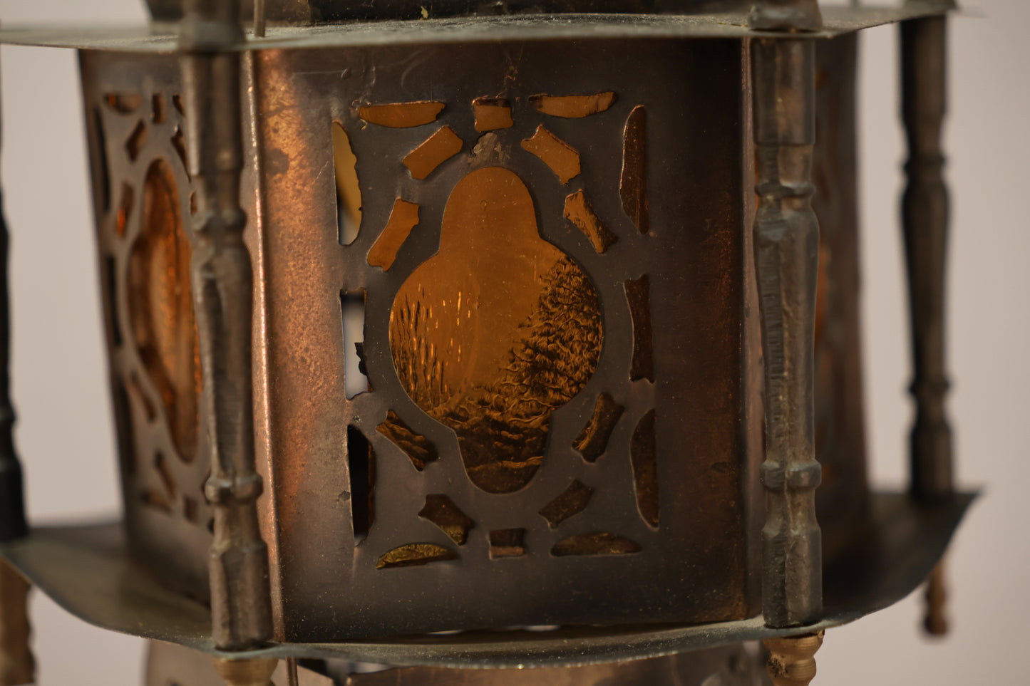 Moroccan Brass Hanging Lantern