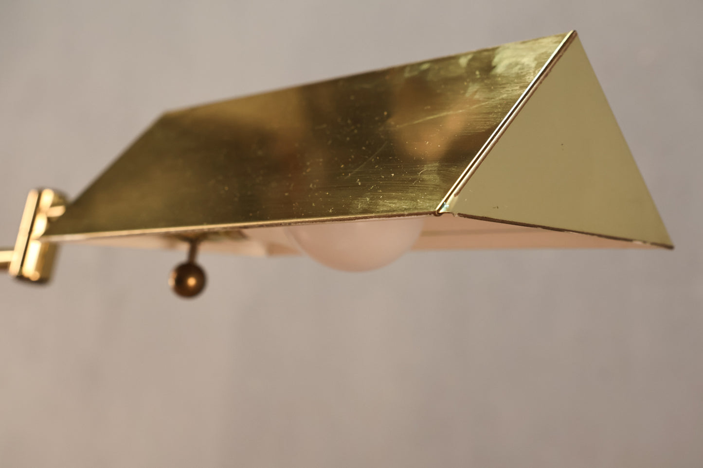 Brass Swing-Arm Floor Lamp