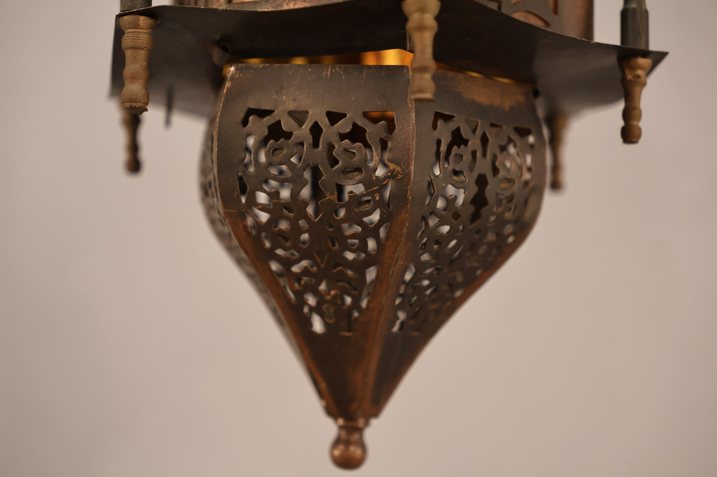 Moroccan Brass Hanging Lantern