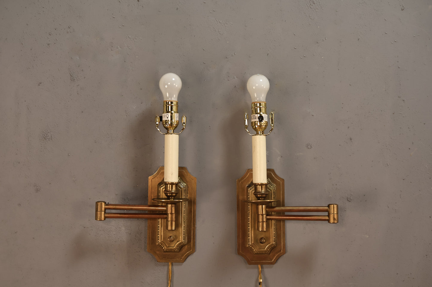 Pair of Brass Wall Sconces