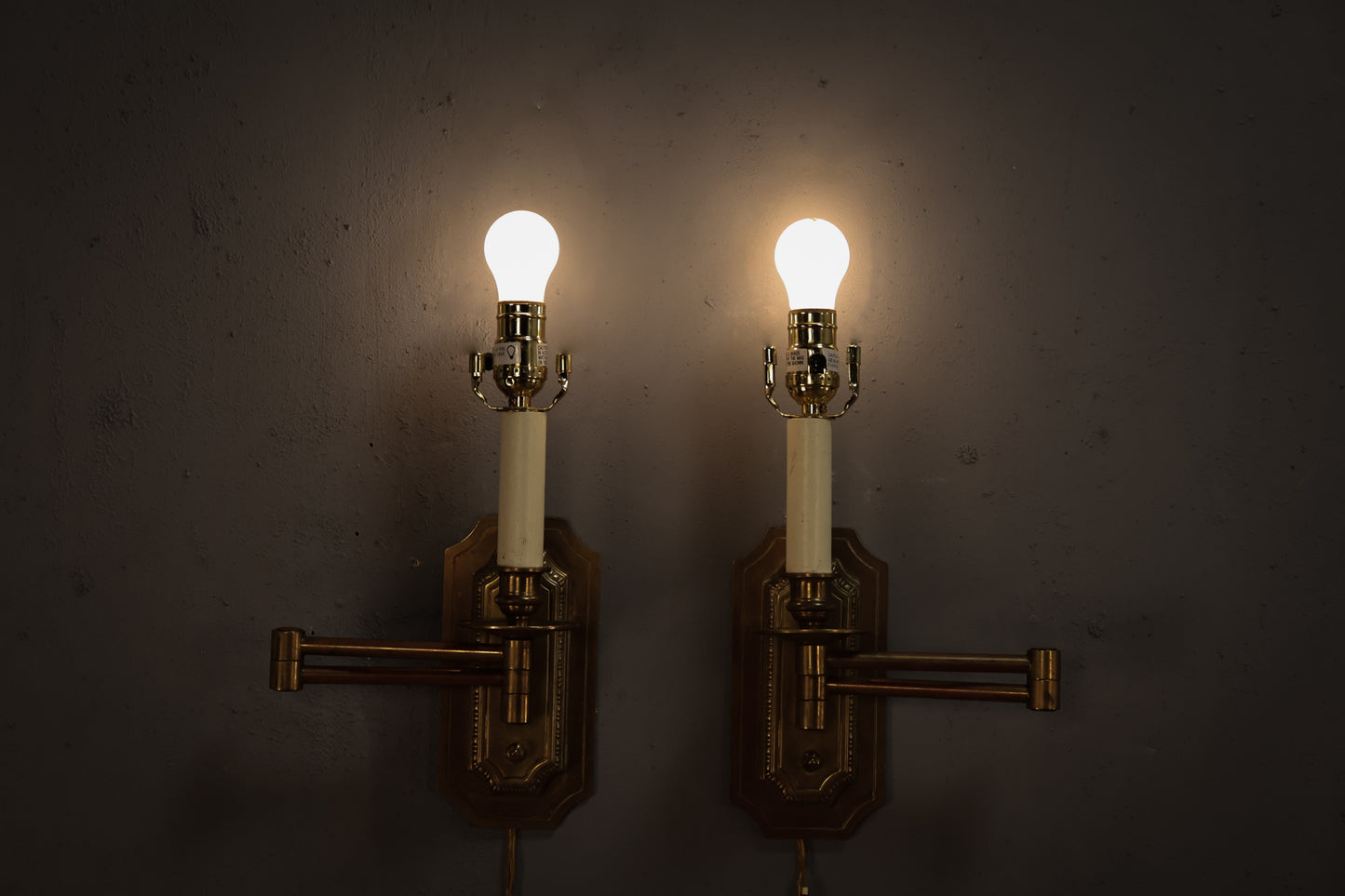 Pair of Brass Wall Sconces