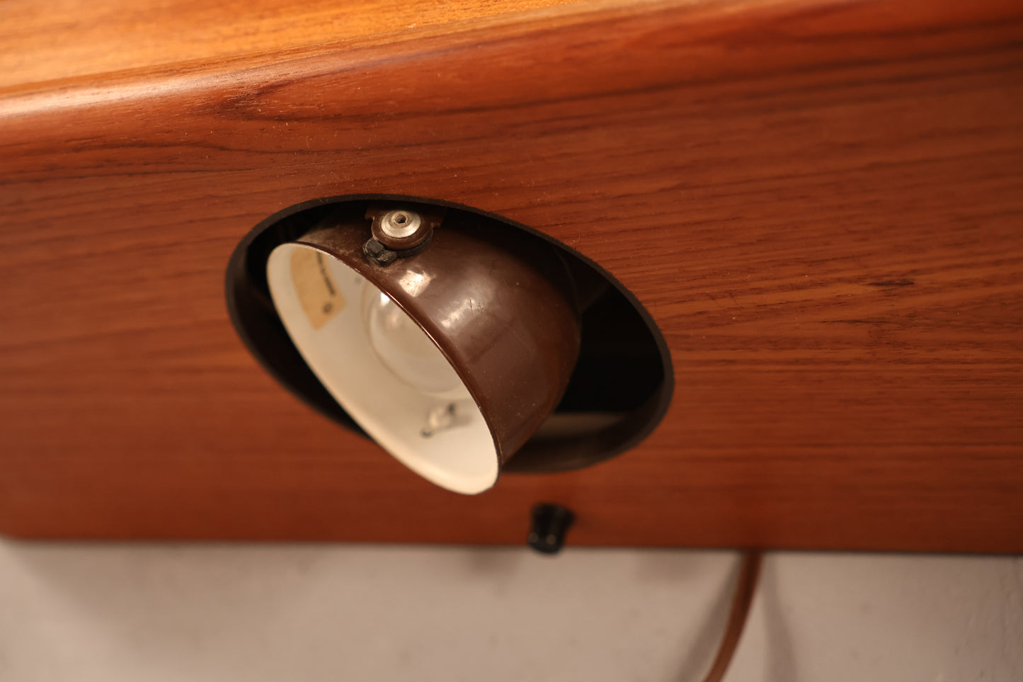 Pair of Danish Teak Illuminated Floating Shelves - ONLINE ONLY