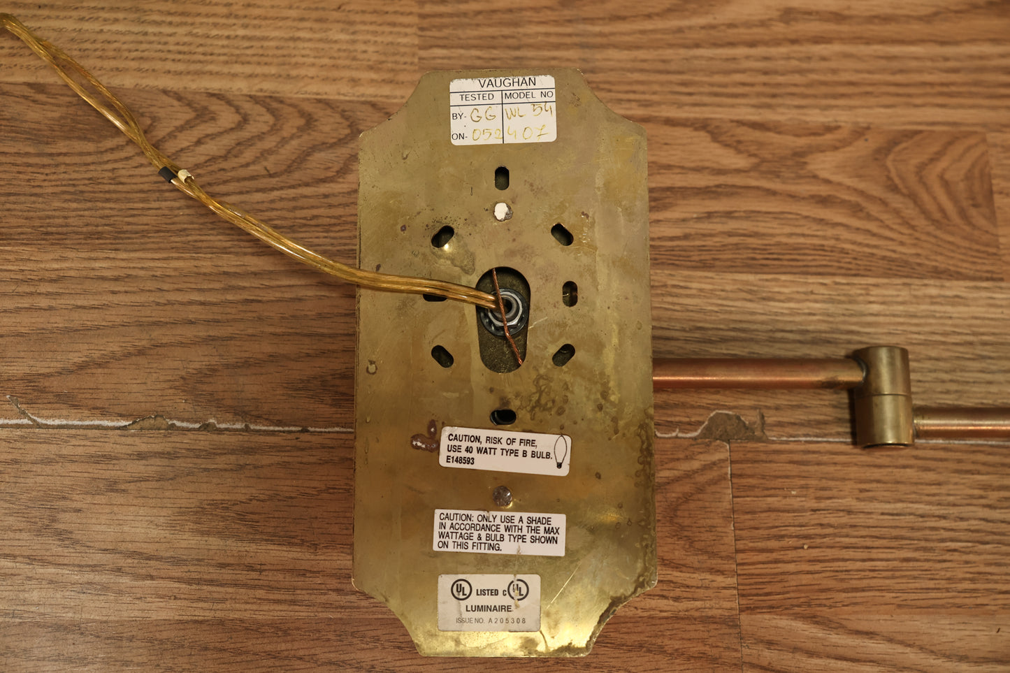 Pair of Brass Wall Sconces