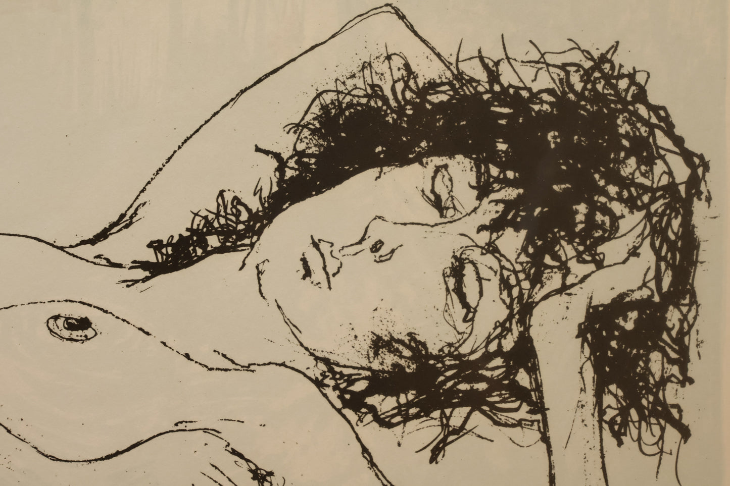 "Reclining Nude" Jean Jansem Lithograph