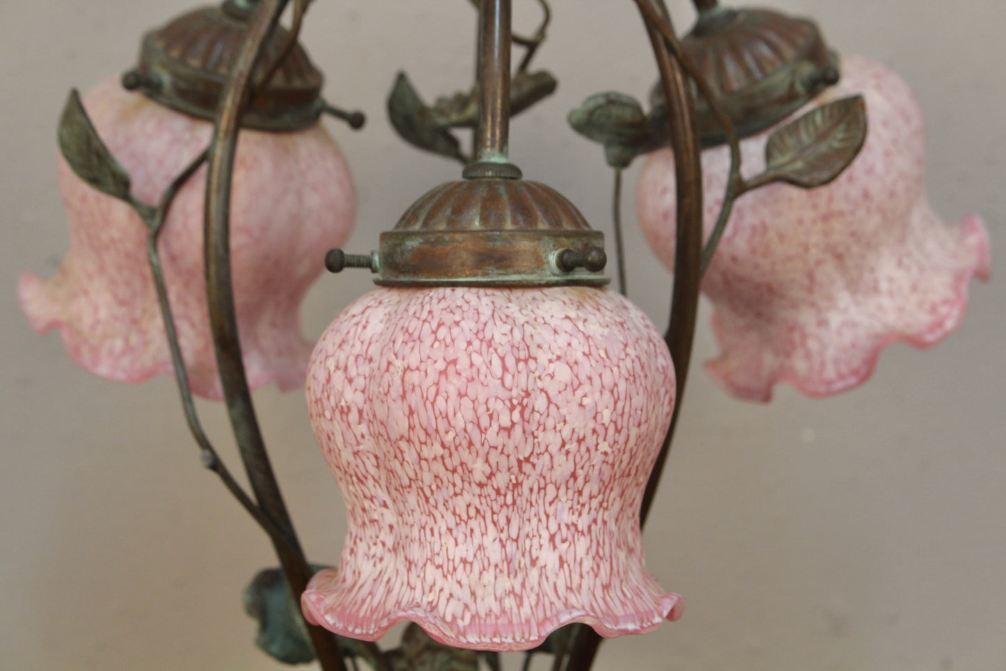 Brass & Glass "Secret Garden" Table Lamp