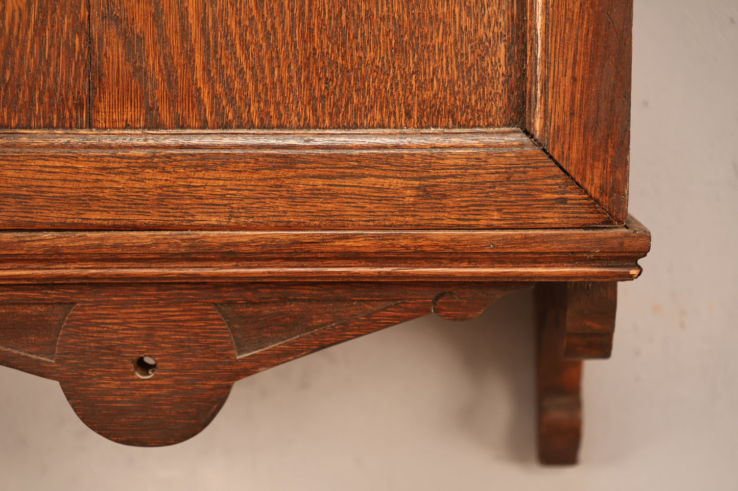 Large Antique French Oak Prop Wall Clock - ONLINE ONLY