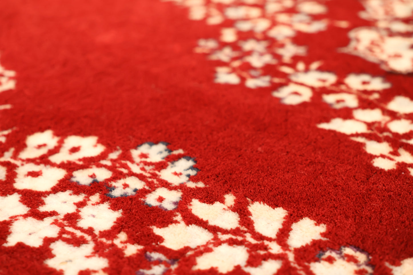 Crimson & Navy Floral Area Rug