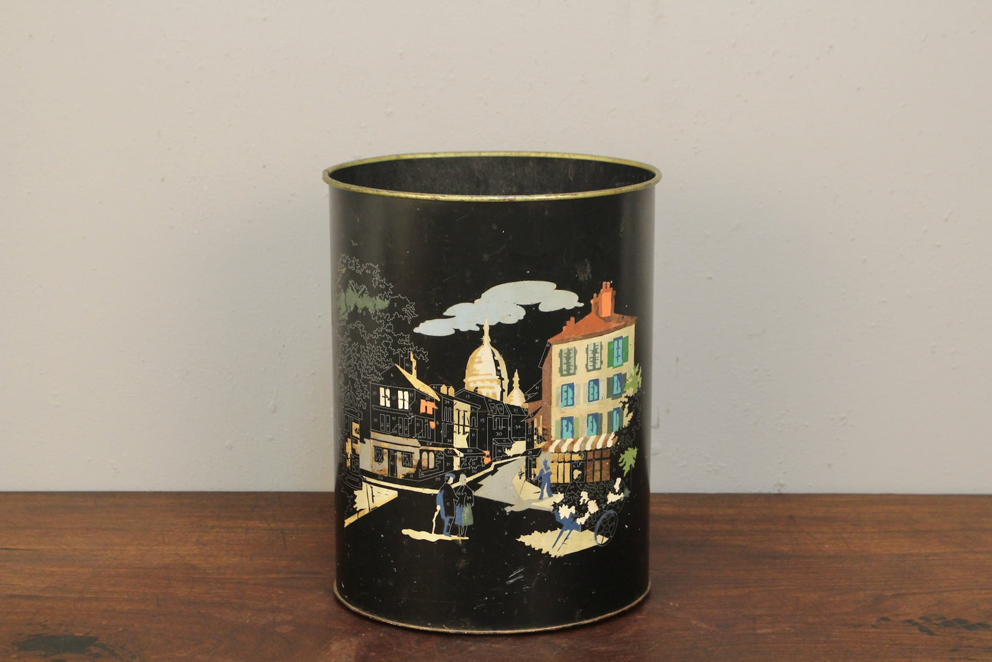 "Paint by Numbers" Metal Wastebasket