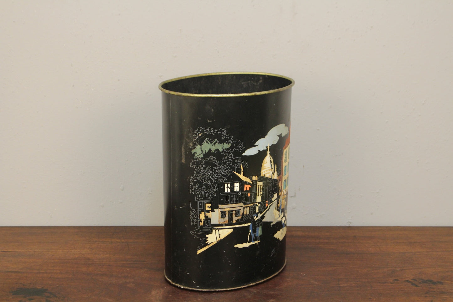 "Paint by Numbers" Metal Wastebasket