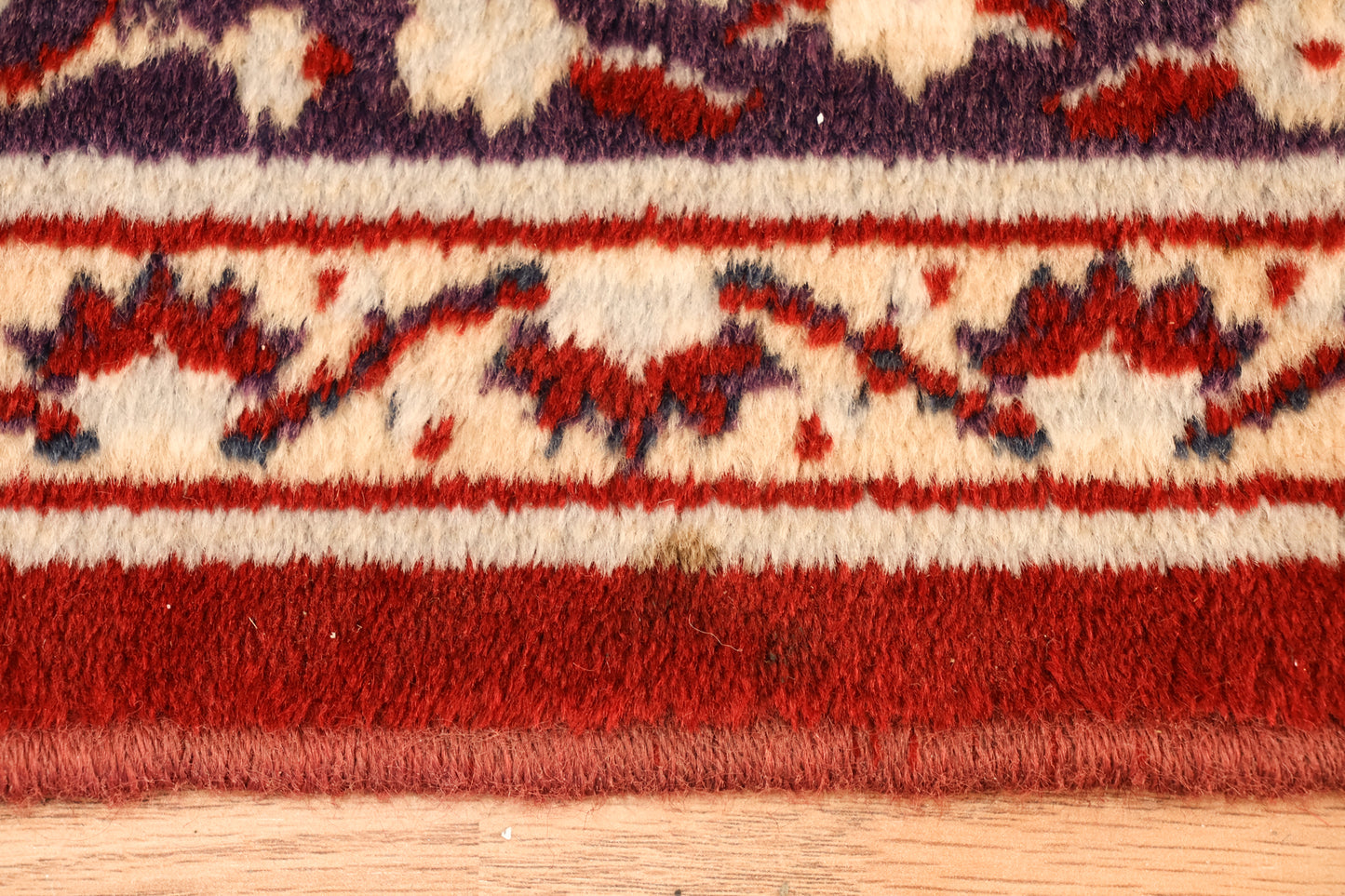 Crimson & Navy Floral Area Rug