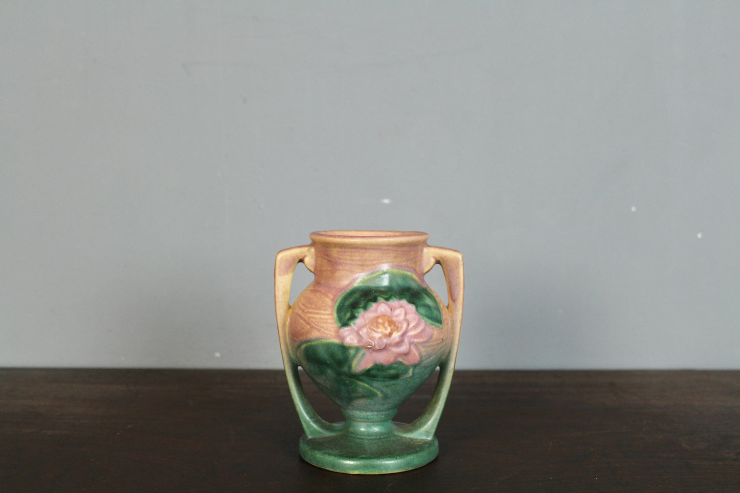 Roseville Water Lily Vase