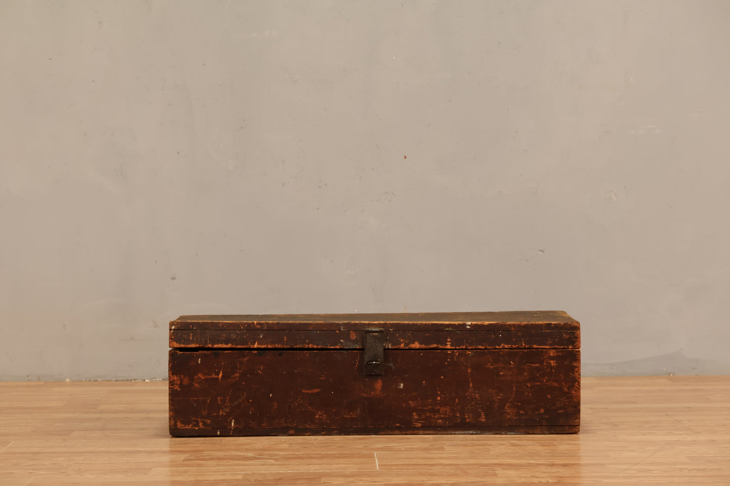 Low Rustic Wooden Trunk