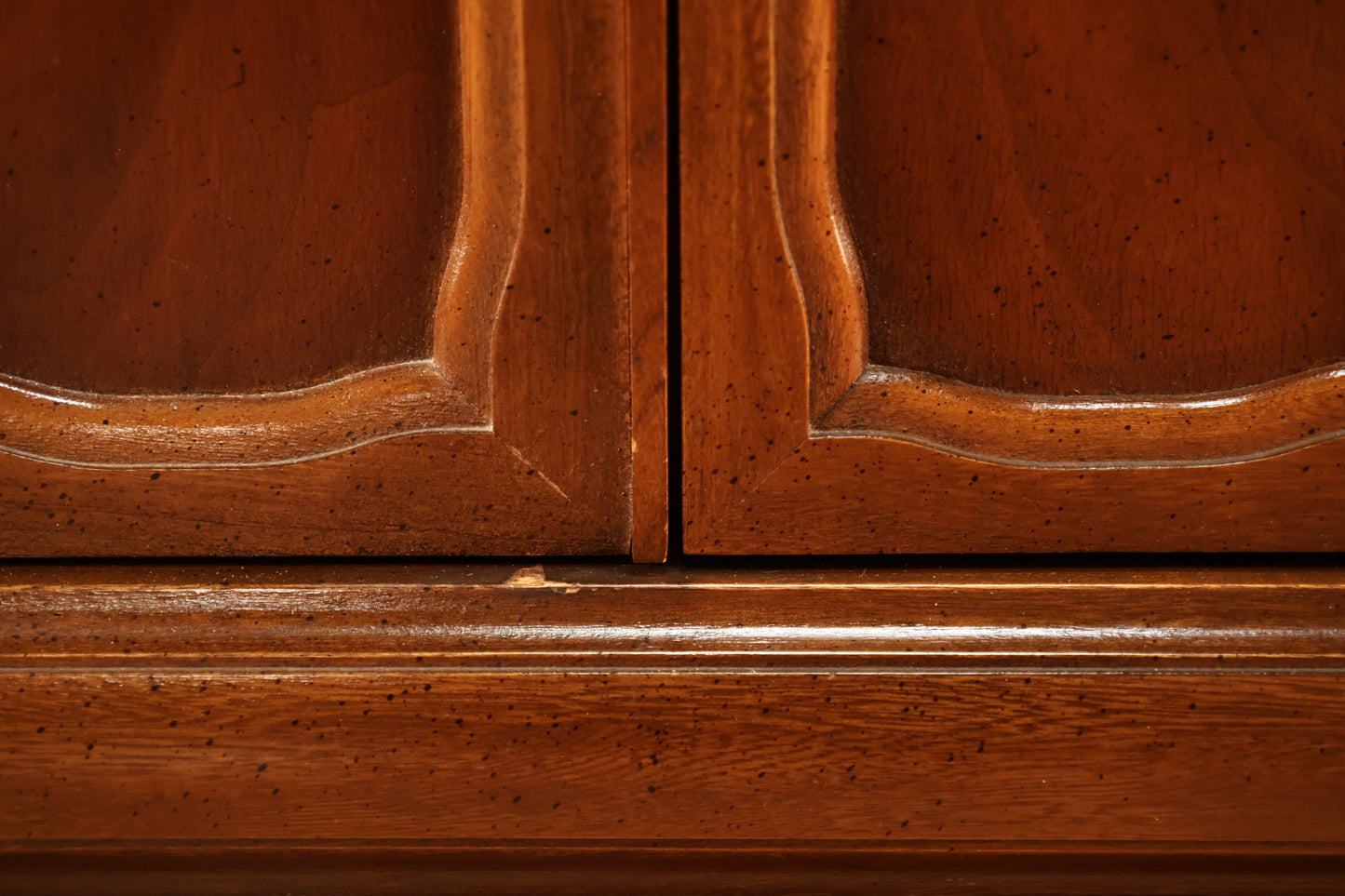 Mid Century Paneled 9-Drawer Credenza