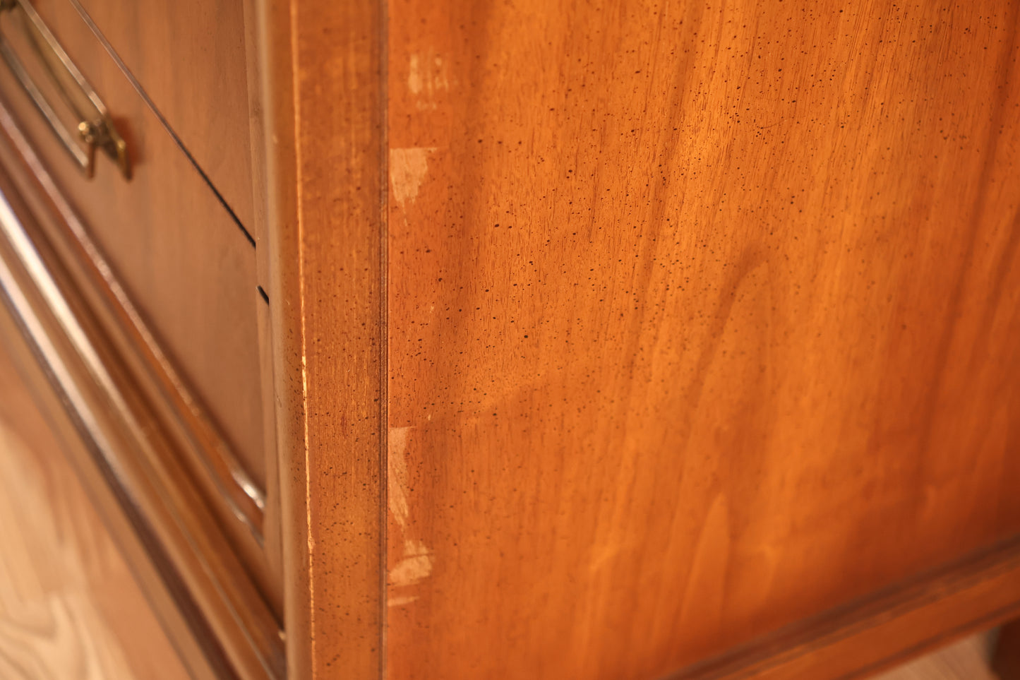 Mid Century Paneled 9-Drawer Credenza
