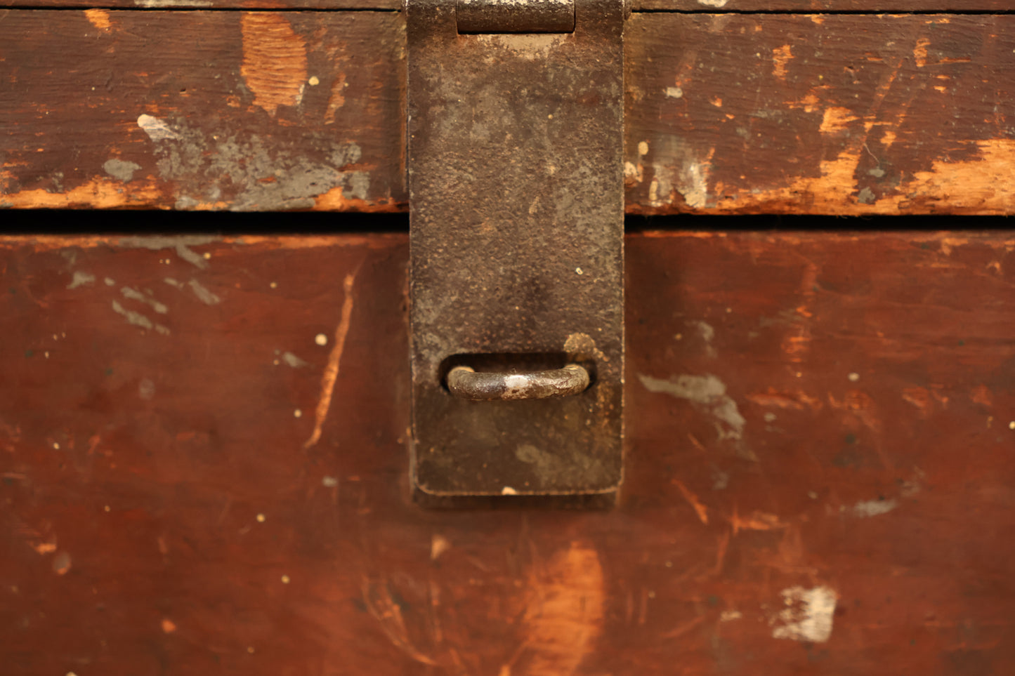 Low Rustic Wooden Trunk