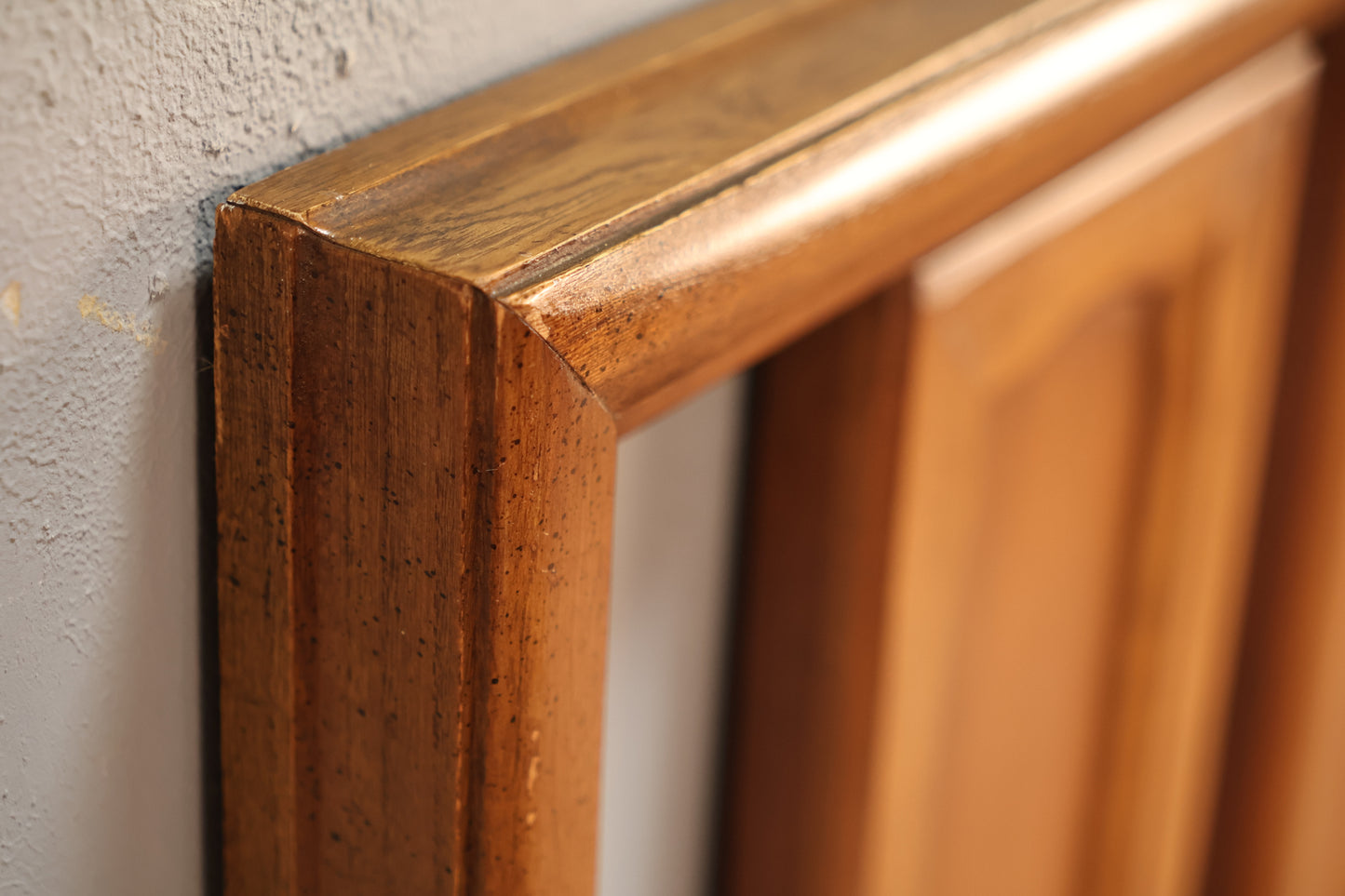 Mid Century Paneled Queen Headboard - ONLINE ONLY