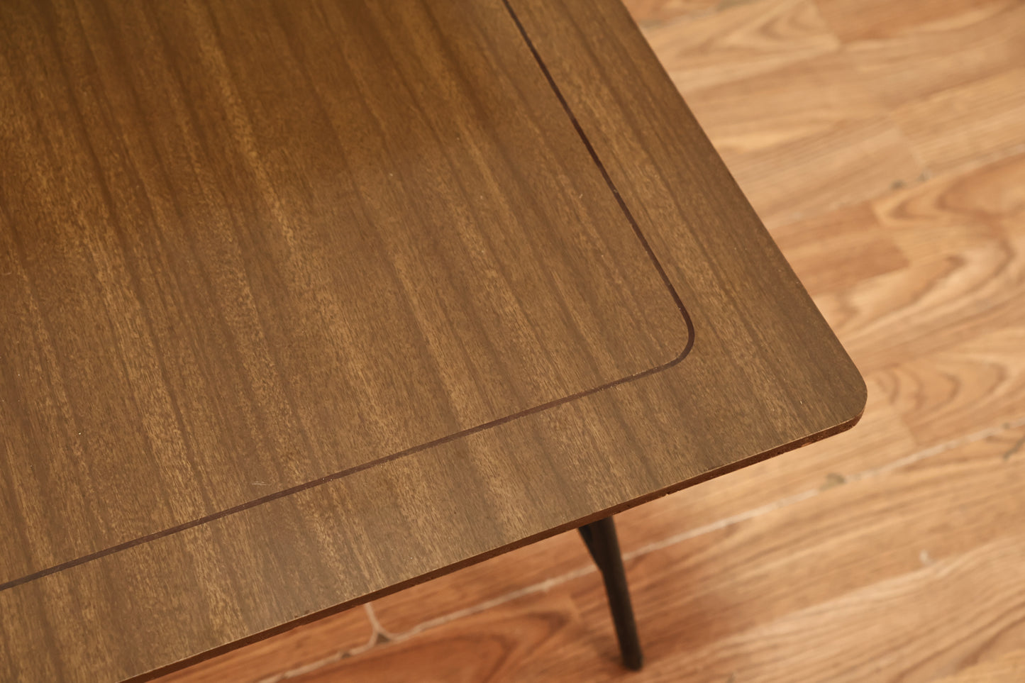 Atomic Laminate & Iron Stepback Table