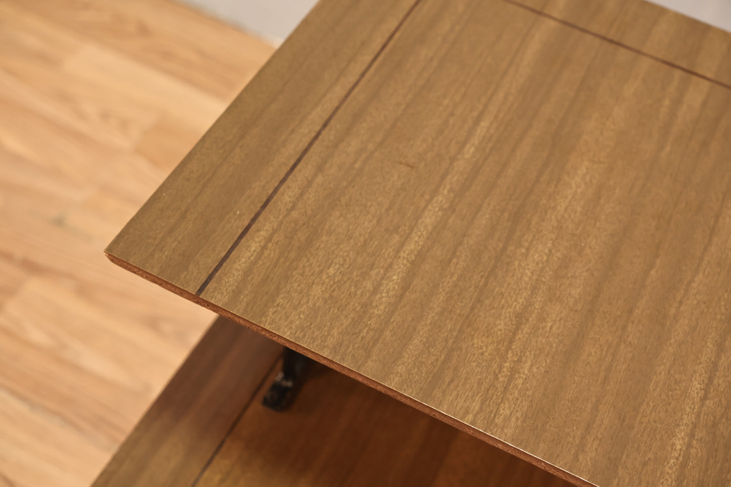 Atomic Laminate & Iron Stepback Table