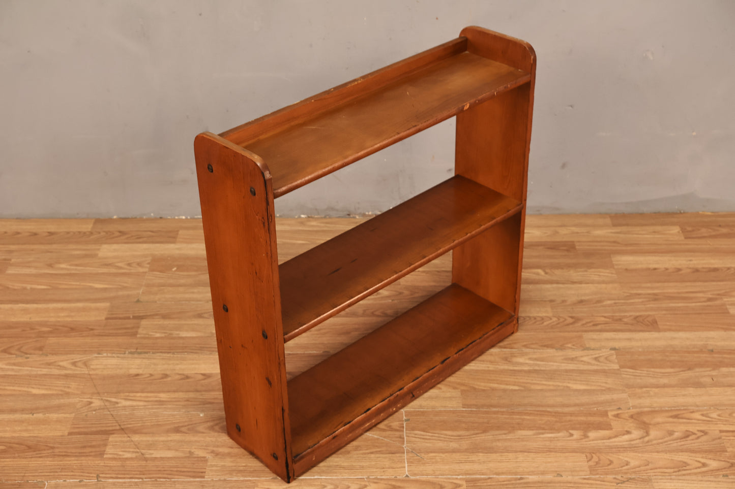 Rustic Maple 2-Tier Open Shelf