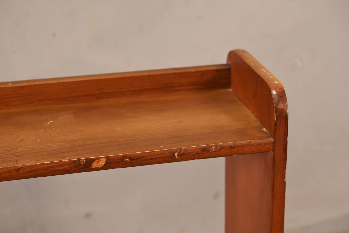 Rustic Maple 2-Tier Open Shelf