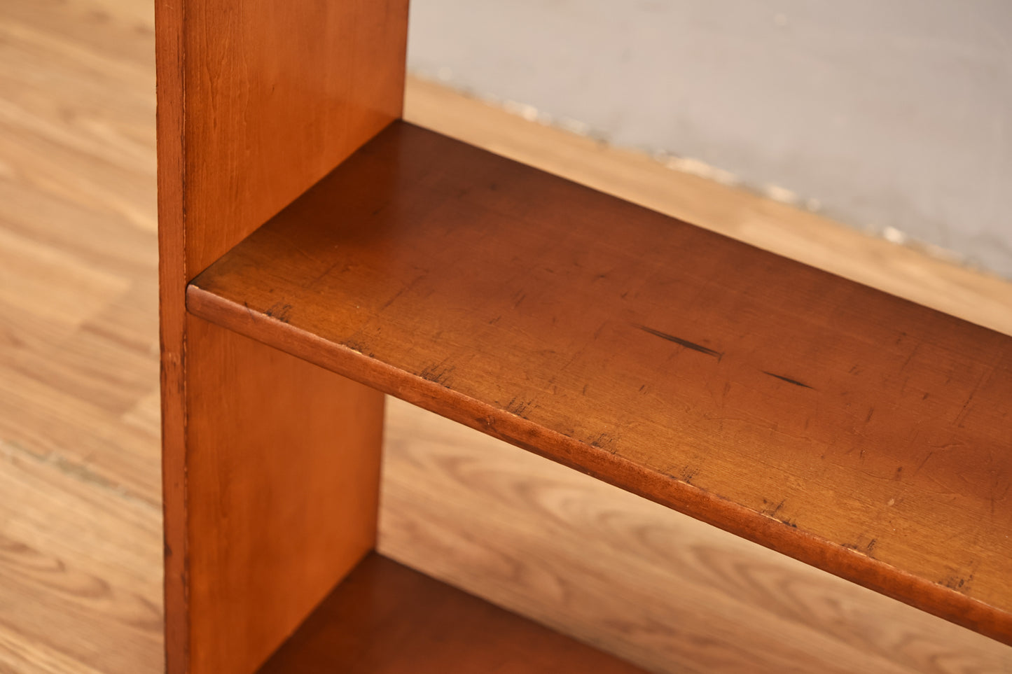 Rustic Maple 2-Tier Open Shelf