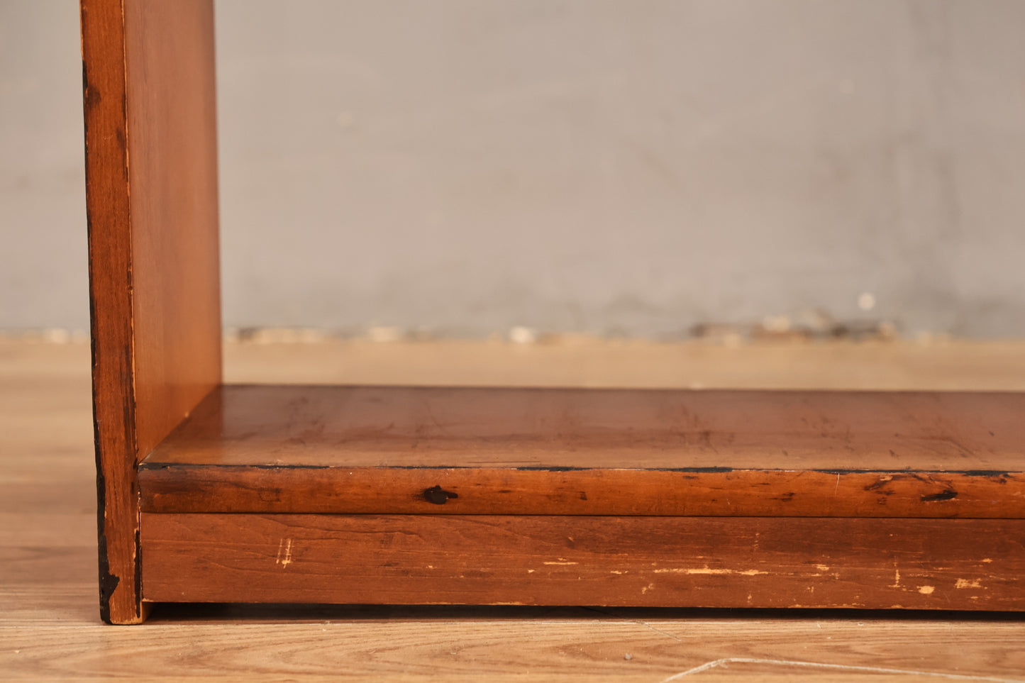 Rustic Maple 2-Tier Open Shelf