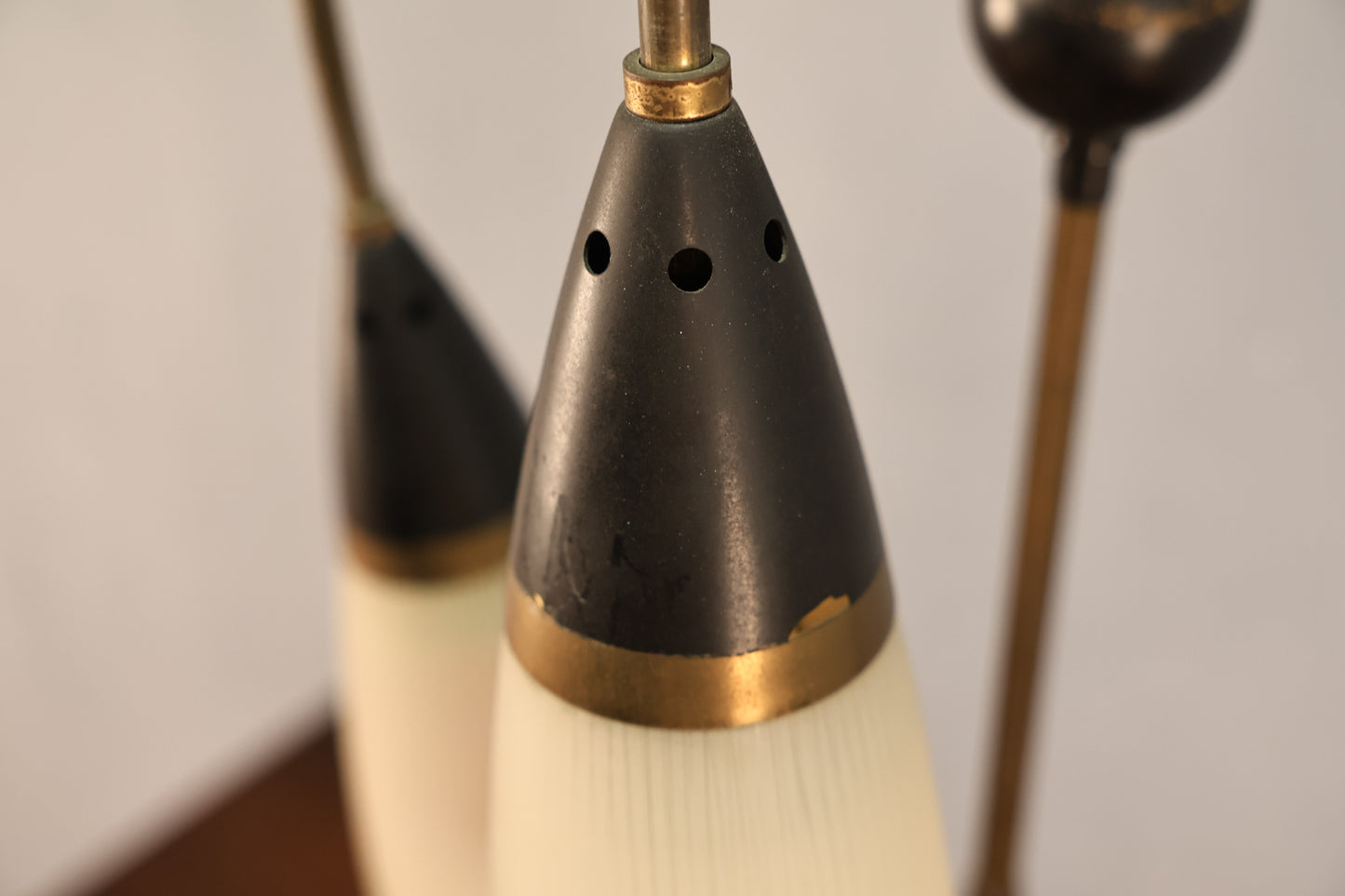 Rupert Nikoll Mid Century Tri-Drop Table Lamp