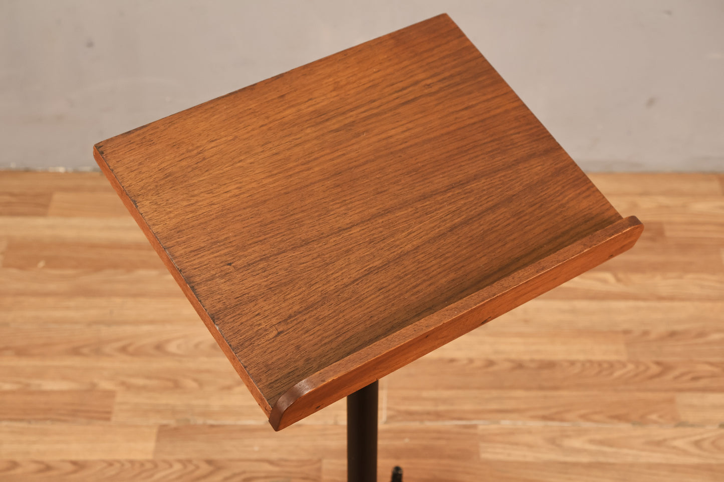 Walnut & Black Rolling Stand - ONLINE ONLY