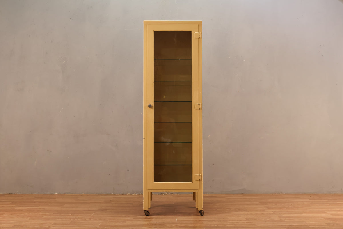Industrial Steel & Glass Cabinet