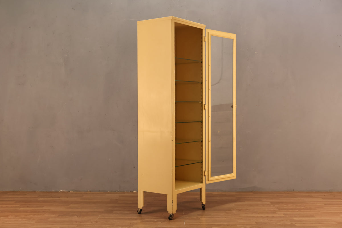 Industrial Steel & Glass Cabinet