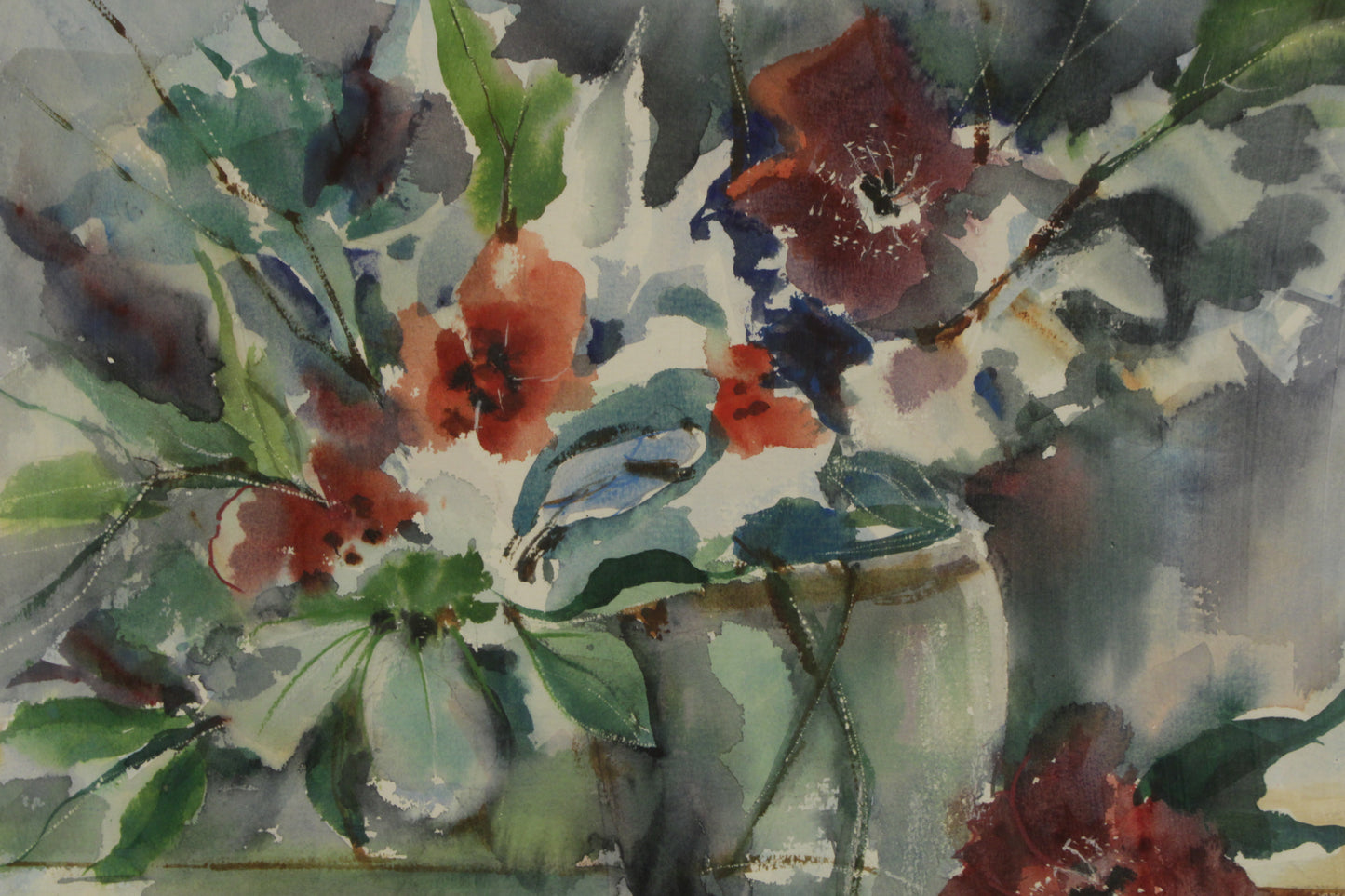 "Fresh Flowers" Watercolor Painting