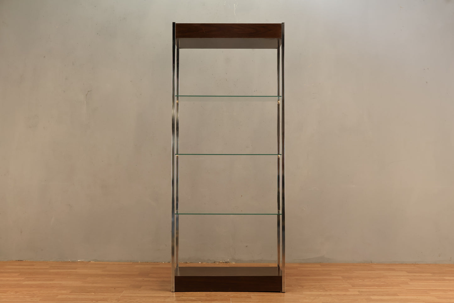 Mid Century Chrome & Glass Etagere - ONLINE ONLY