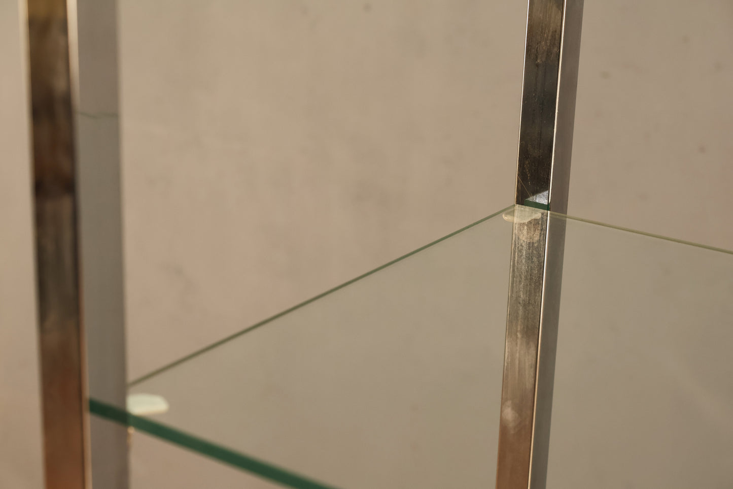 Mid Century Chrome & Glass Etagere - ONLINE ONLY