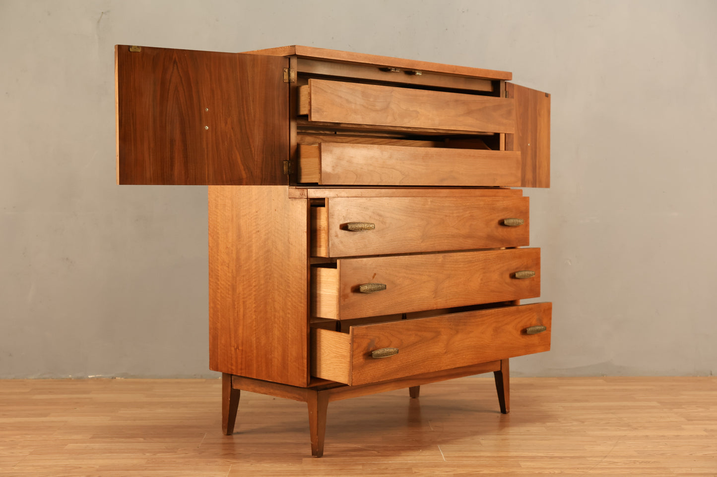 Mid Century Walnut Bachelor's Chest
