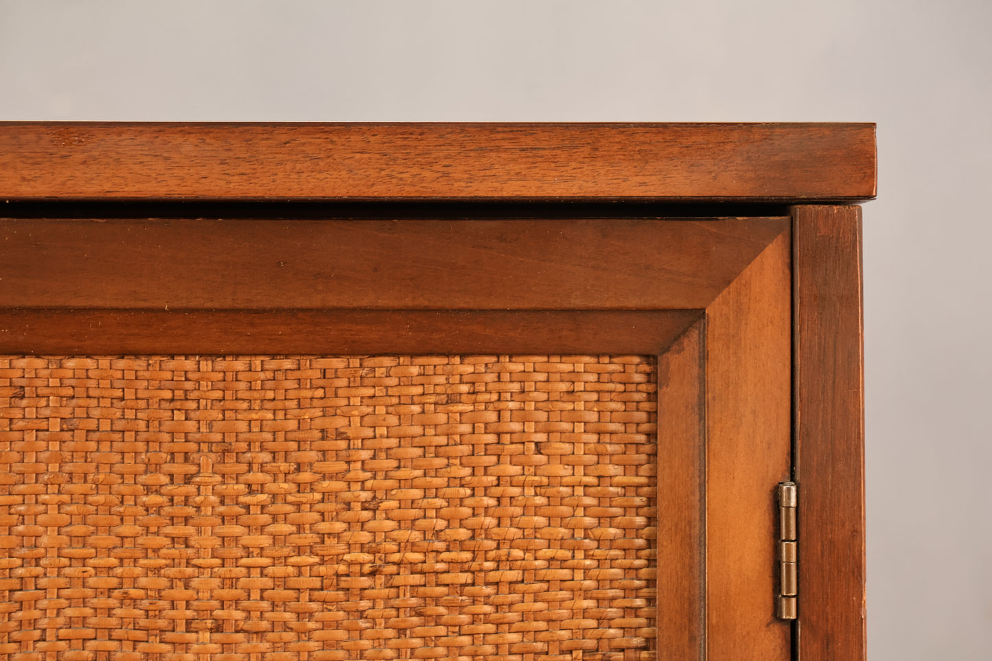 Mid Century Walnut & Laminate 5-Drawer Bachelor's Chest