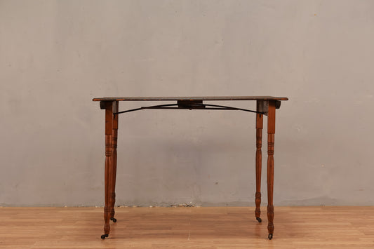 Antique Oak Folding Sewing Table - ONLINE ONLY