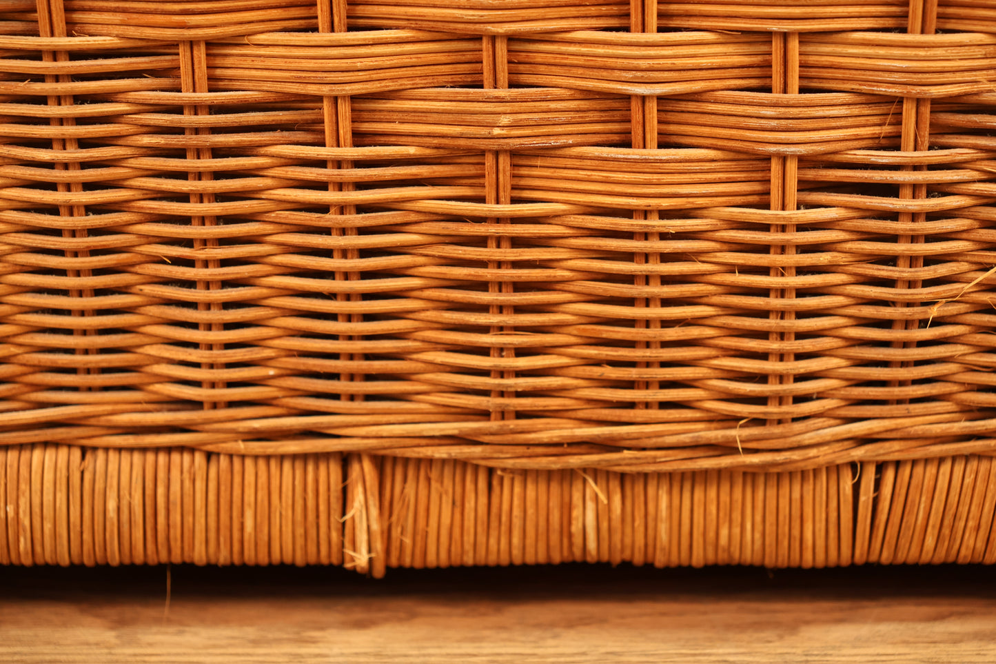Country Wicker & Brass Chest