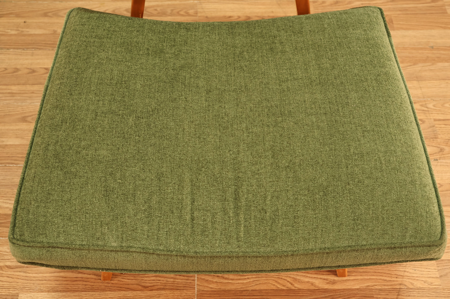 Jens Risom Danish Blonde & Chartreuse Slipper Chair