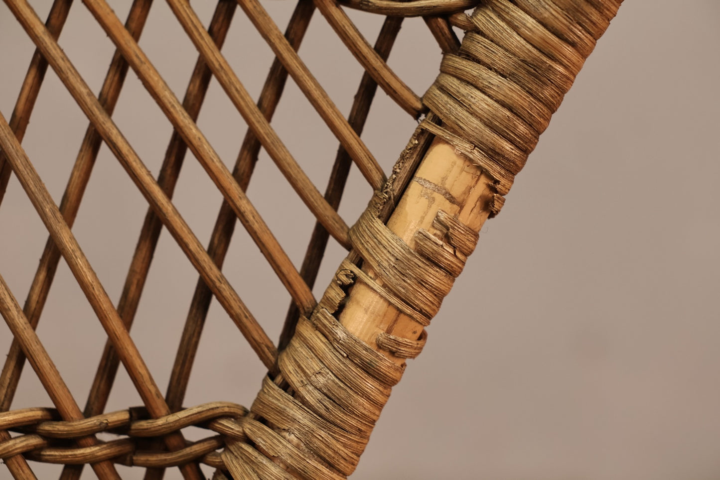 Victorian-Style Wicker & Green Armchair - Online Only
