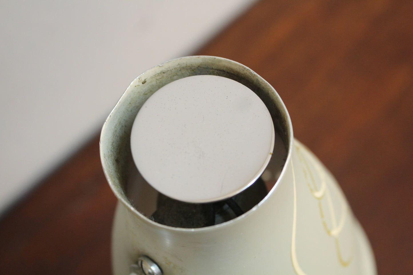 Atomic Walnut & Metal Table Lamp