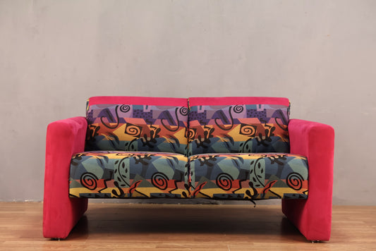 Groovy Hot Pink Loveseat - Online Only