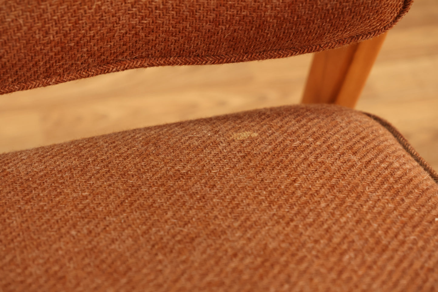 Jens Risom Blonde & Mauve Armchair