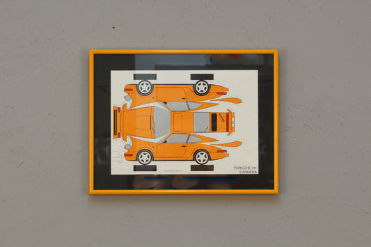 Small "Porsche 911 Carrera" Print