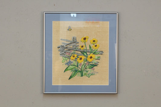 "Sunflowers in Bloom" Needlepoint Art