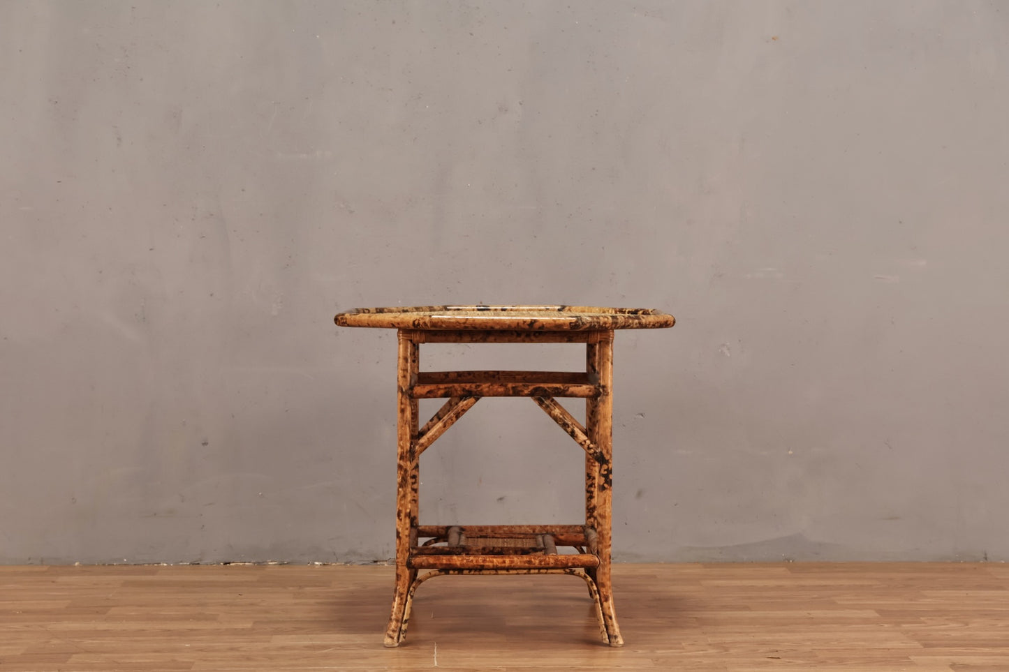 Tortoise Bamboo Octagonal End Table - Online Only