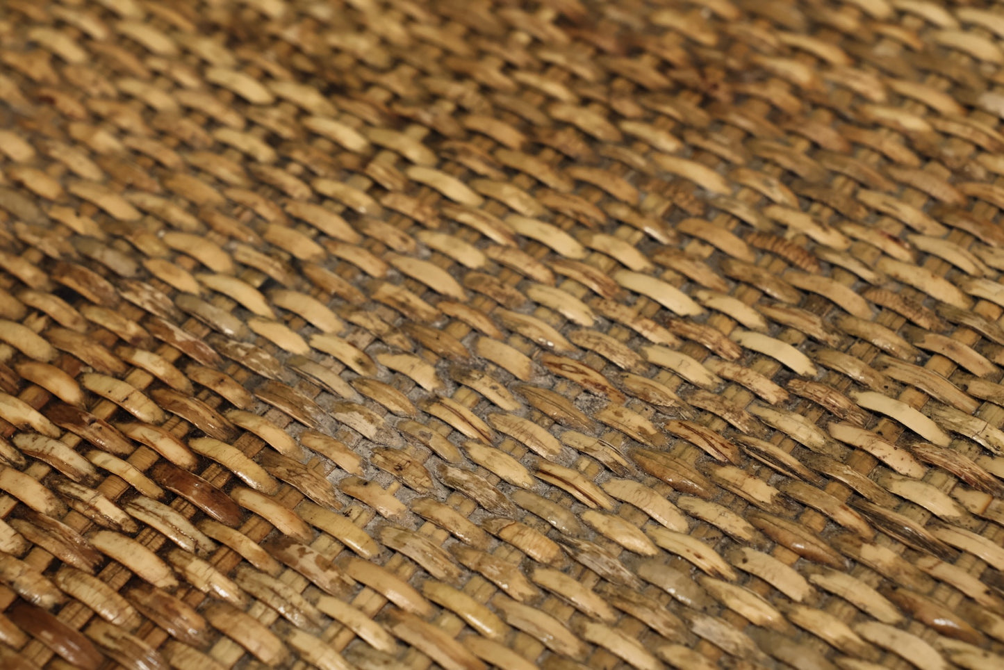 Tortoise Bamboo Octagonal End Table - Online Only