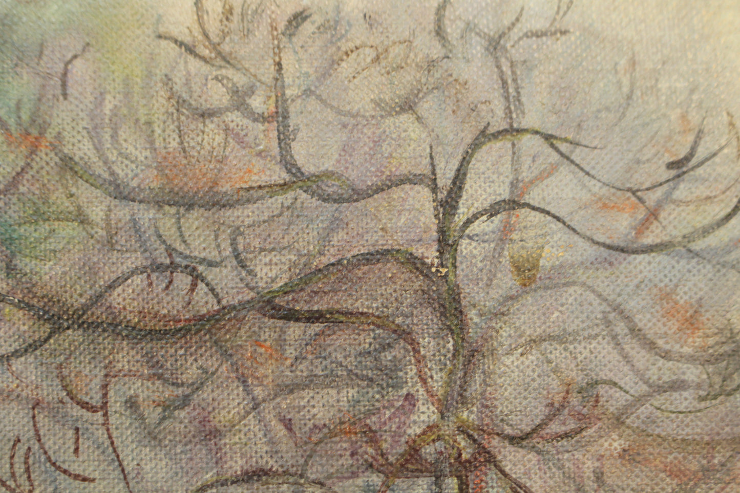 Antique "Misty Morning" Painting